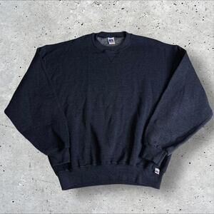 y2k Russell Athletic Fleece Pullover‎ Sweatshirt Men Size XL